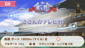 【ウマ娘】重賞「さざんかテレビ杯」が新たに追加されたけど、こんなレースあったっけ？