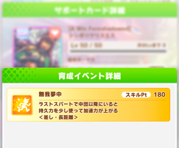 【ウマ娘】SSRボリクリの金スキル「無我夢中」は長距離人権じゃない？