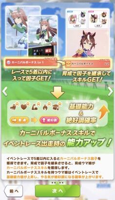 【ウマ娘】レーシングカーニバルが開催！エクストリームカレンチャンだああ！！！で、どうやるんだっけ？