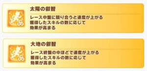 【ウマ娘】女神の叡智スキルで太陽と大地、どちらを選んでいるの？