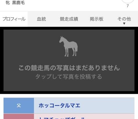 【競馬】トマチョップムスメが馬名登録されてる