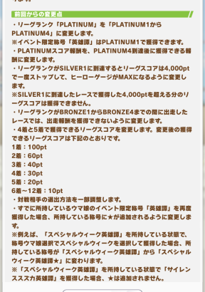 ウマ娘7月13日より第2回リーグオブヒーローズが開催条件は中山 芝 1200m短距離右外 夏 昼前回から変更点も多数