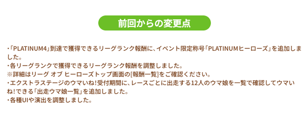 【ウマ娘】LOH新称号「PLATINUMヒーローズ」取るの相当厳しくない？