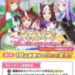 【ウマ娘】正月に課金するならDMMのポイントバックキャンペーンを利用したい！