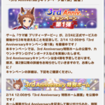 【速報】「3rd Anniversaryキャンペーン第1弾」開催