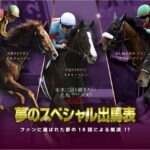 【競馬】JRA『夢のスペシャル出馬表』！ファンに選ばれた夢の18頭による競演！？