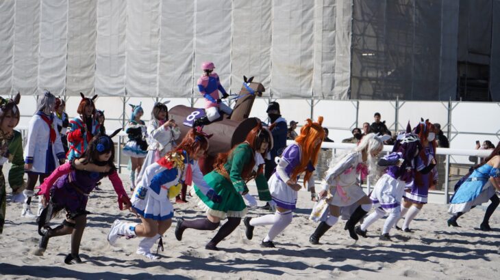 【ウマ娘】笠松競馬場でのコスプレイベント！今年もウマ娘がいっぱいで盛り上がってる！そして今回もハリボテエレジーおるｗｗｗ