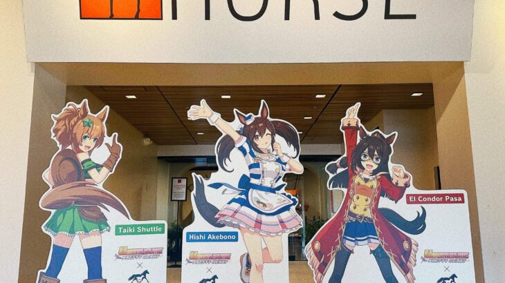 【ウマ娘】ケンタッキー州生まれのウマ娘3人がケンタッキー州の国際馬博物館に凱旋！　タイキは何故後ろ向いてるんだい？