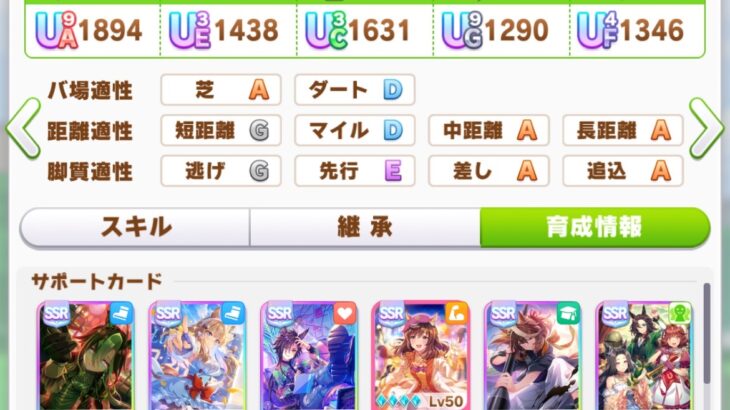 【ウマ娘】レジェンズでスタ1パワ1で仕上げてる人すげえわ　「ほぼ同じサポカでどうしてここまで差が出るのか」
